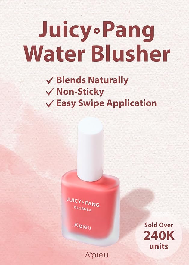 A'PIEU JUICY-PANG WATER BLUSHER (PK04 - Dewey Grapefruit Beauty Makeup
