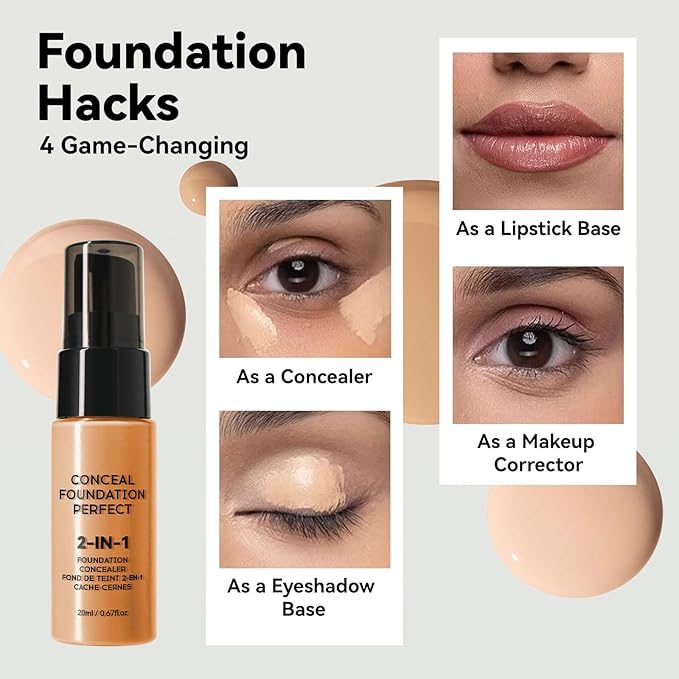 Flawless Liquid Coverage Foundation Long-Lasting Makeup Base Moisturizing