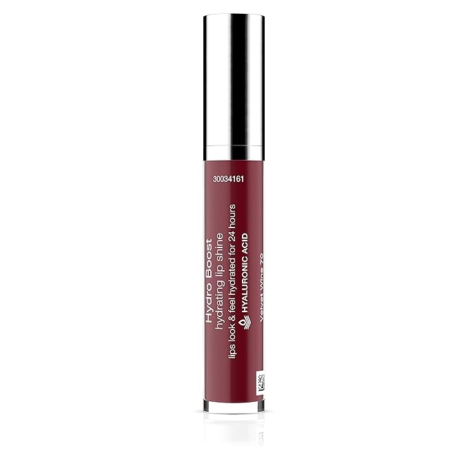 Neutrogena Hydro Boost Moisturizing Lip Gloss, Hydrating Non-Stick and Non-Drying Luminous Tinted Lip Shine with Hyaluronic Acid to Soften and Condition Lips, 70 Velvet Wine, 0.10 oz