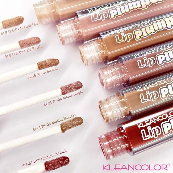 Kleancolor Lip Plumper in 6 Assorted Nude Colors (6 pack)