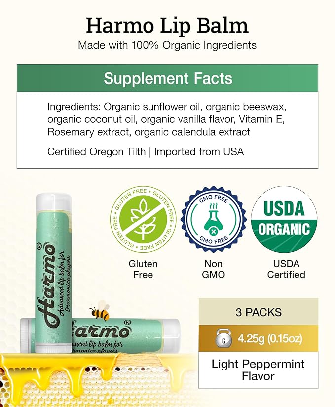 Harmo - Organic Lip Balm, Moisturizing