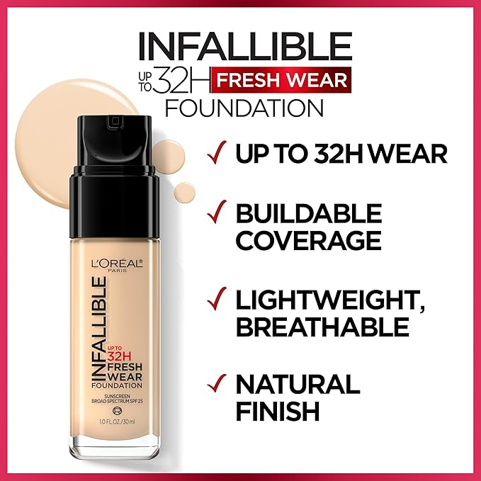 L'Oreal Paris Makeup Infallible Up to 32 Hour 1 Fl Oz