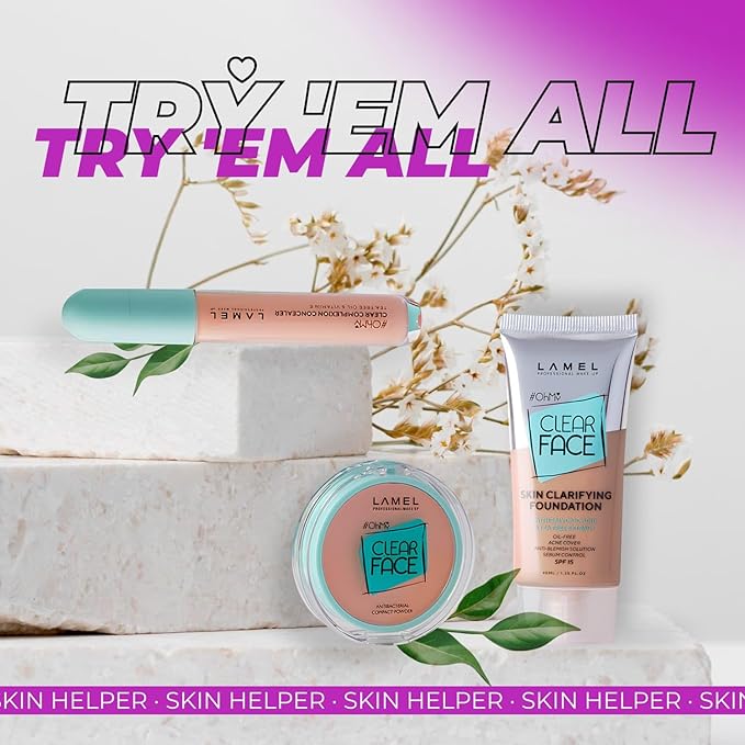 Lamel- Oh my Clear Face Foundation- SPF15-407 Meiduim 40ml