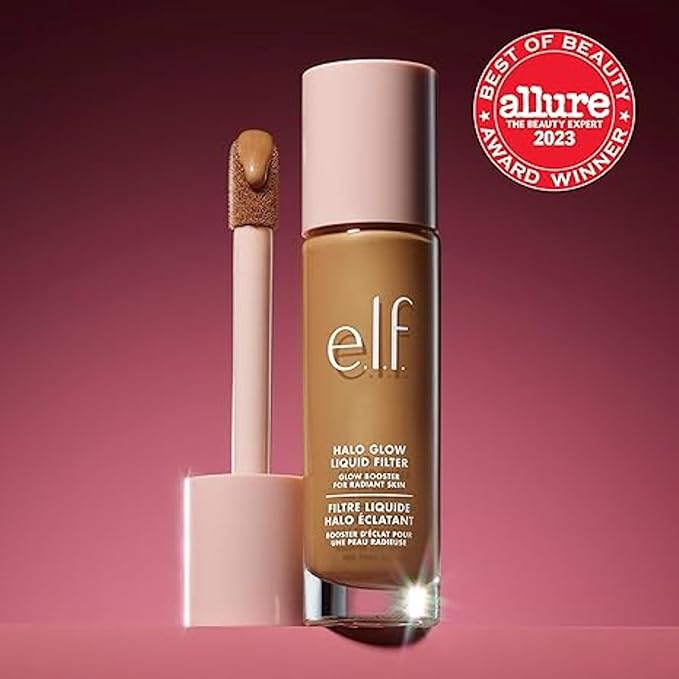 e.l.f. Halo Glow Liquid Filter, Complexion Booster For 4 Medium