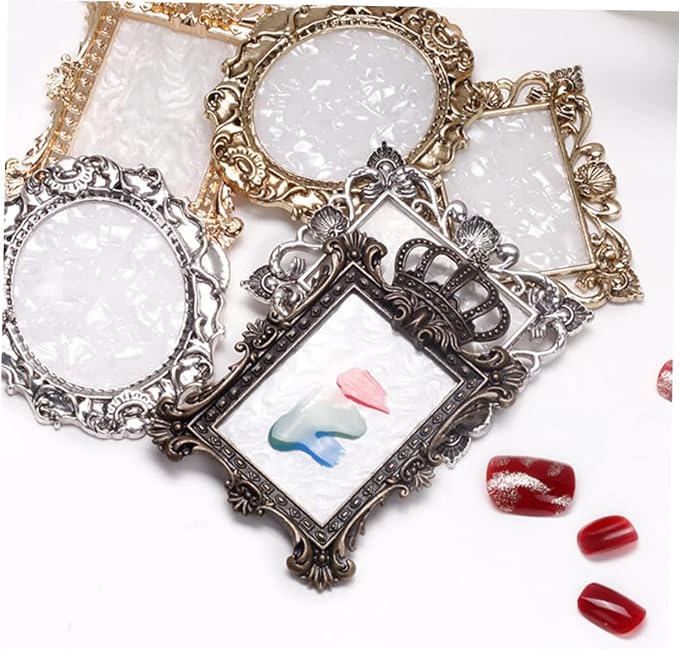 2 Pcs Nail Art Palette Nail Mixing Palette