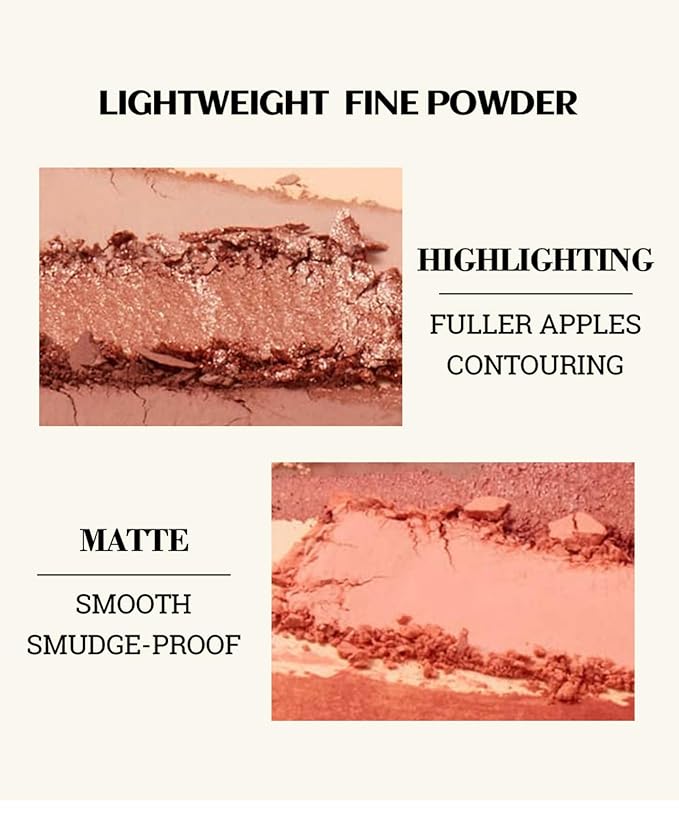 MAEPEOR Matte Face Blush 8 Colors Lightweight Natural (Color 07)