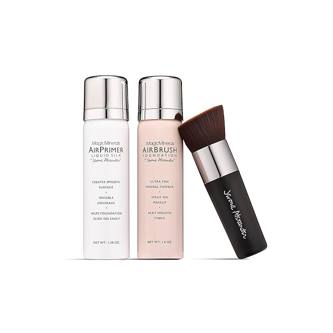 MagicMinerals AirBrush Foundation Set by Jerome Alexander – Skin (Medium)