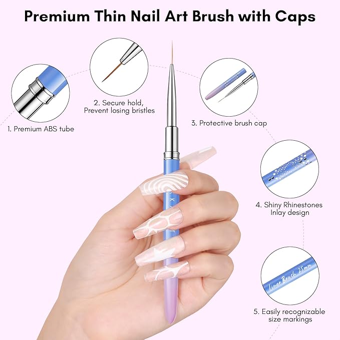 Makartt nail art brush set