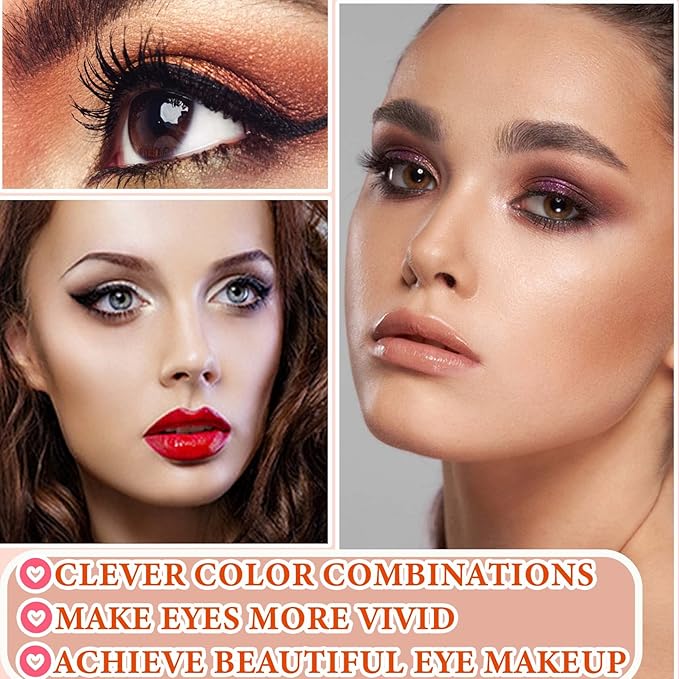 12 Color Naked Eyeshadow Palette,Pearly Earth Color Eyeshadow,Natural