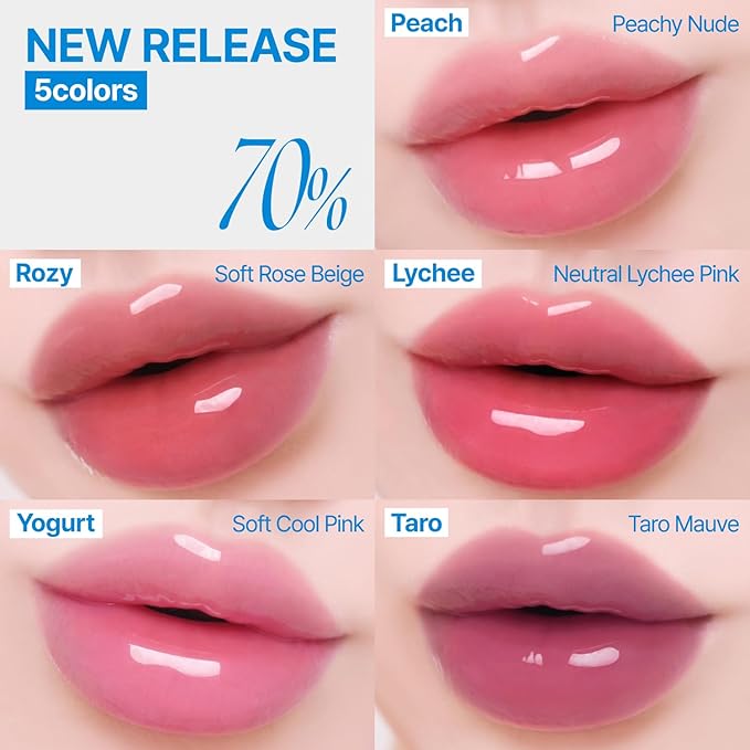 3D Voluming Gloss 70% (Rich) | Candy 70% l High Shine, Non-Sticky Lip Gloss for Makeup | Long-Lasting, Moisturizing Gel Formula | 30%, 70% Pigment Options | 5.3g