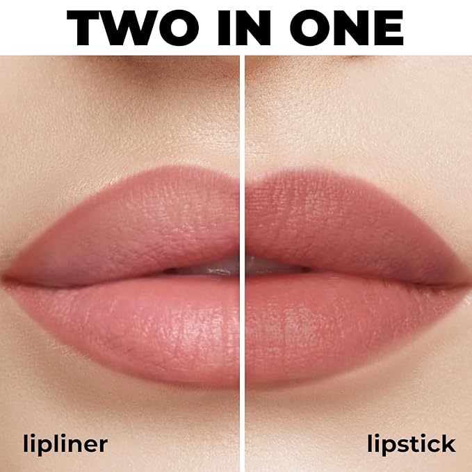 Matte Gel Lip Liner Pencil | Weightless & CreamyTexture - Sharpenable - Longwear & Waterproof - High Pigmented & Flawless Finish - Cruelty-free & Paraben-Free,- 410, 1,7g/0.05oz