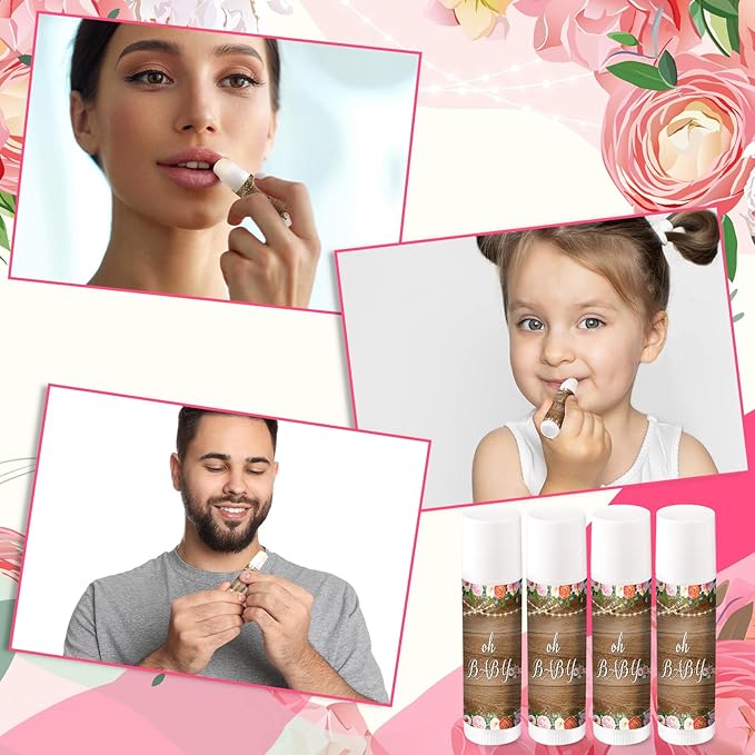 40 Pieces Lip Balm Bulk Baby (Floral)