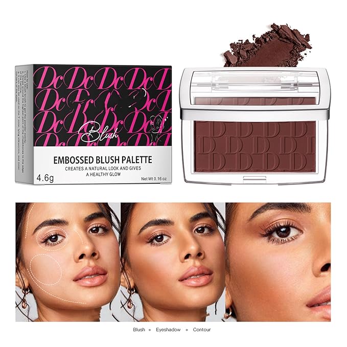 MAEPEOR Embossed Blush 6 Colors Smooth Blendable Face