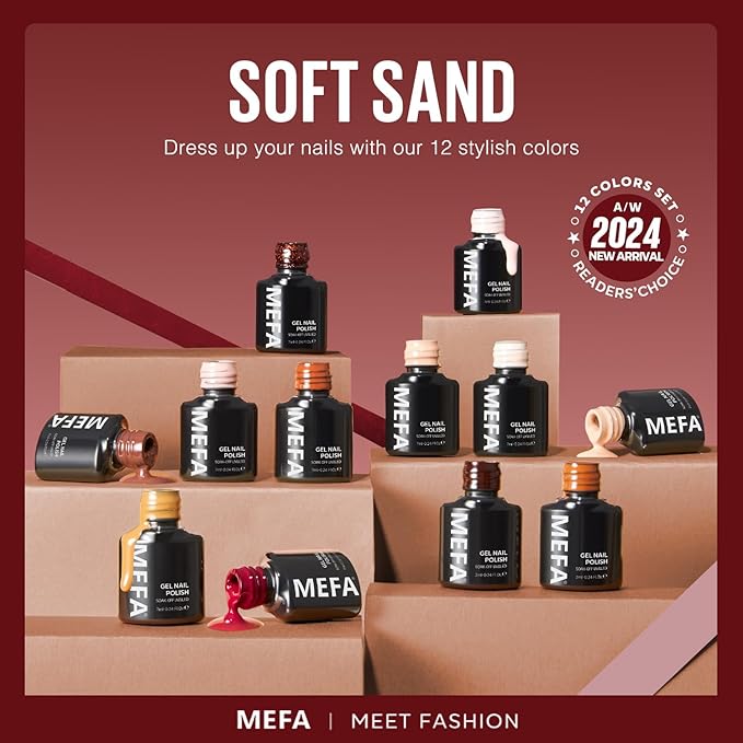 Mefa fall winter gel nail