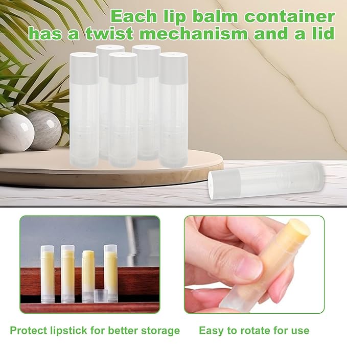 Lip Balm Tubes with Filling Tray