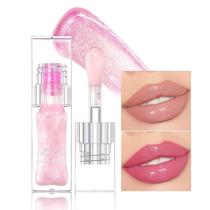 Erinde Magic Color Changing Lip Oil, Moisturizing Lip