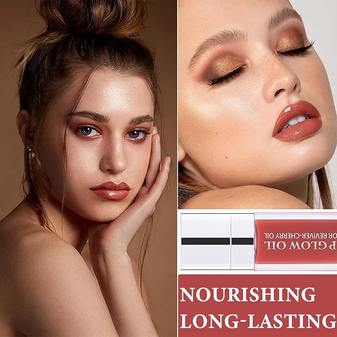 Plumping Lip Oil,Hydrating Lip Glow Oil