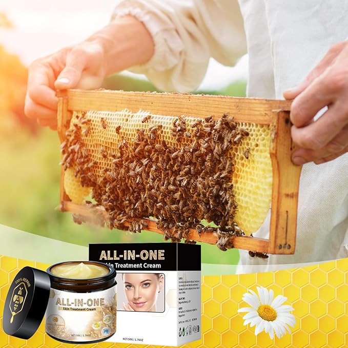 2Pcs All-In-One Skin Cream,Bee Venom Cream, New Bee Venom Cream, Professional Bee Venom Repair Cream, Natural Skin Moisturizer,Bee Venom for All Skin Types