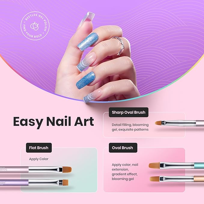 Beetles 6 Pcs Gel Nail