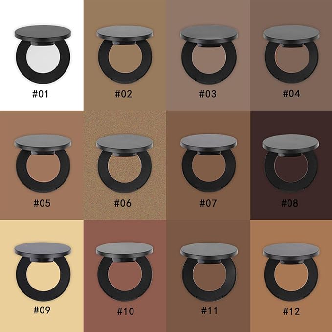 Flawless Pressed Powder, Setting Powder Makeup, Longwear Face Finish 12