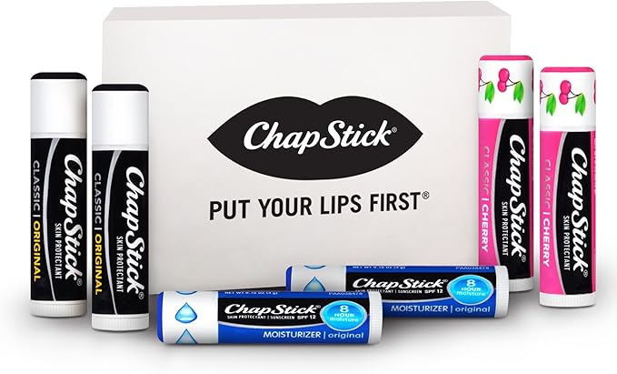 Chapstick Classic Lip Care, 6Count, Includes