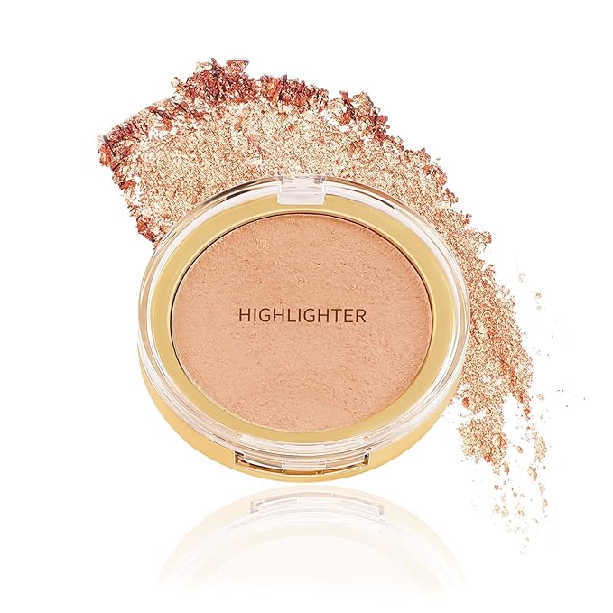 Boobeen Highlighter Powder Palette - Glow Shimmer Illuminator Brighten Skin