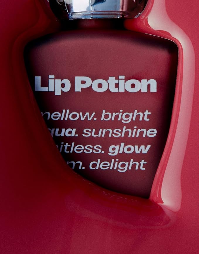 Lip Potion Aqua Glow No.5 Raspberry Soap | Hydrating, Non-Sticky Gloss with Sheer Radiance | 0.3 Oz