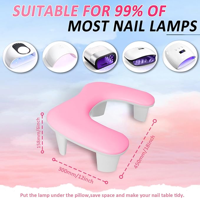 Nail arm rest for nail