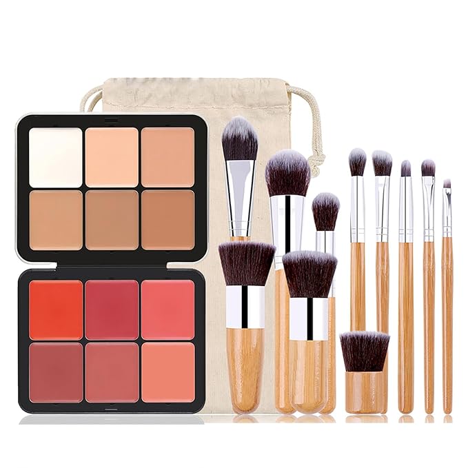 6 Colors Cream Blush Palette + 6 Colors