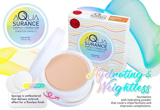 J.CAT BEAUTY Aquasurance Compact Foundation - Honey