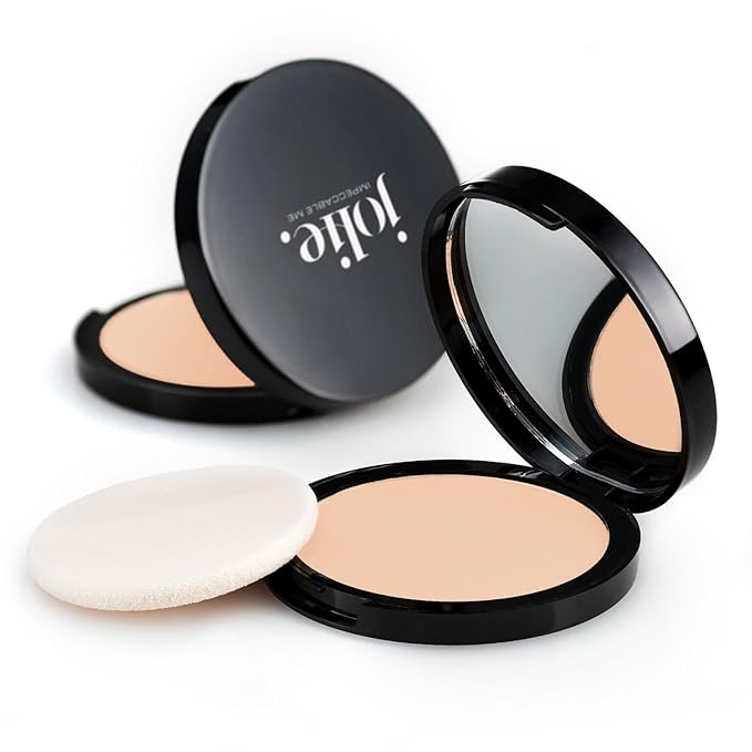 Jolie Dual-Activ Matte Finish Pressed Powder Foundation (Tender (Tender Beige)
