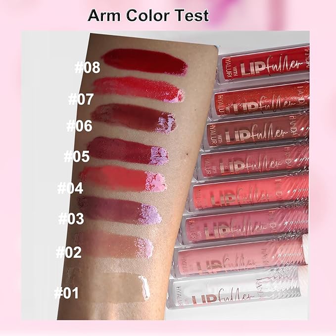 clear Lip Gloss Lip Plumper Gloss Tinted Lipgloss Lip Oil Teens Moisturizing Lipstick Lip Balm High Shine And Vegan Plumping Lip Gloss For Women Girls Long-Lasting Dry Lip Care 01