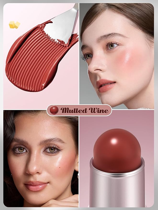 SHEGLAM Buttery Bliss Blush Stick Cream Milk Makeup Blush-Chestnut Flush