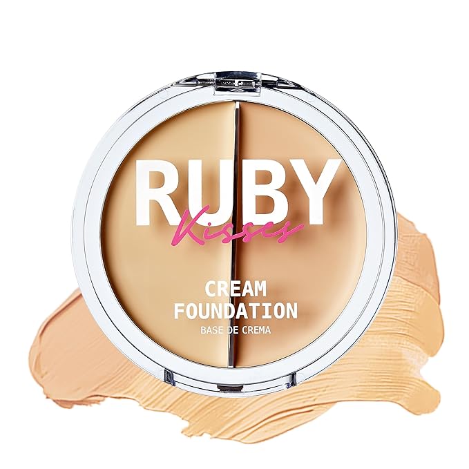 Ruby Kisses Cream Foundation 3D Face Creator 2-Color (Level 1)