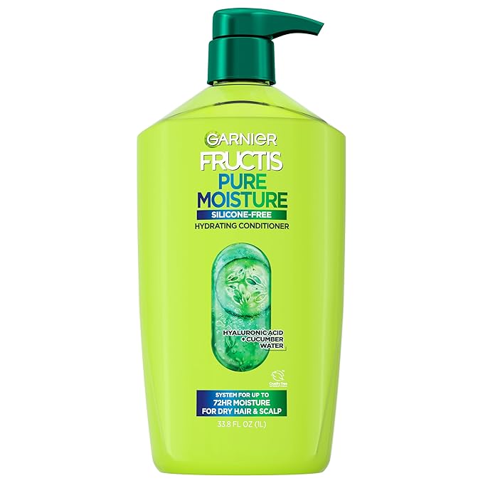 Garnier Fructis Pure Moisture Hydrating Conditioner for Dry Hair and Scalp, 32.3 Fl Oz, 1 Count (Packaging May Vary)
