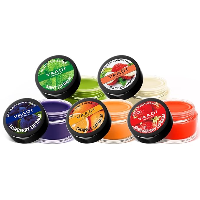 Vaadi Herbals Assorted Lip Balms, 10g