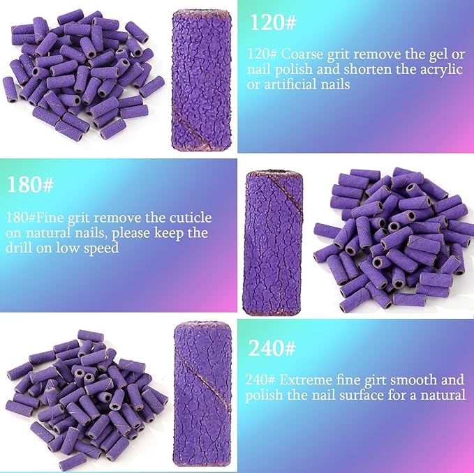 100pcs Nail Drill Bits Small