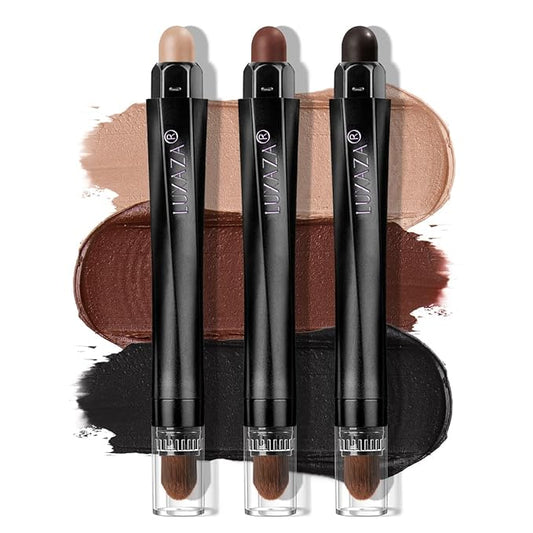 Classic 3PCS Neutral Eyeshadow Stick Makeup Set, Matte Cream Eye Shadow Eyeliner Brightener Pencil Crayon - I2