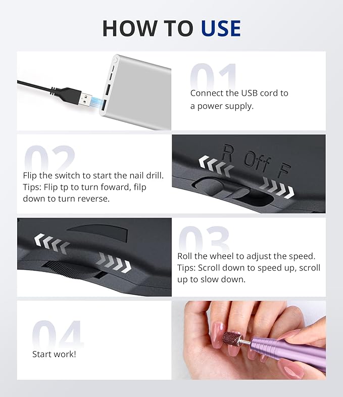 Airsee n14 electric nail drill,