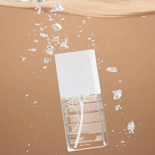 Nuda Face Tan Water | Lightweight and Clear Self Tan Face Mist | Cruelty Free Face Tanner Water with Natural Ingredients | Buildable Spray Tan Solution (75 mL)