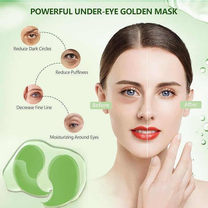 60 pcs green under eye
