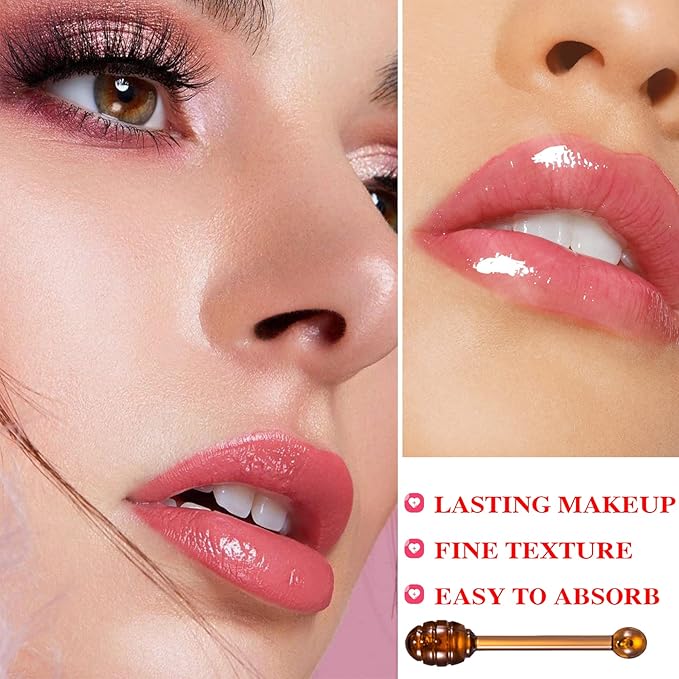 1PCS Bee Lip Balm Honey Pot,Honey Exfoliator