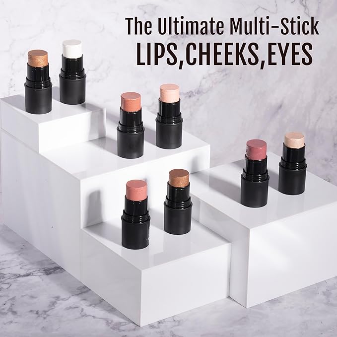 Organic Tint Tube, 100% Natural Vegan Gluten-Free Cream Highlighter Multi-Stick, Made in USA, Prosecco