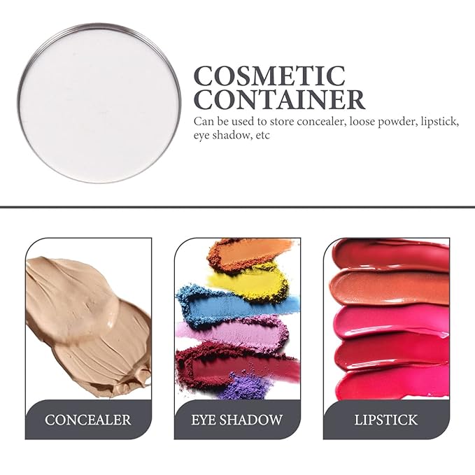 20pcs Metal Makeup Eyeshadow Jars Pan Palettes Tin