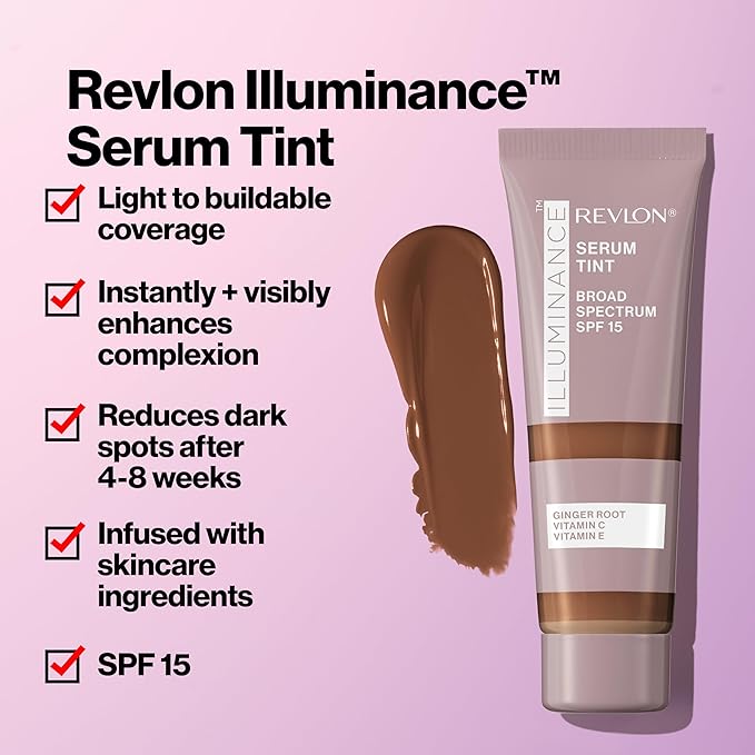 Revlon Illuminance Tinted Serum, Triple Hyaluronic Acid, Evens fl oz.