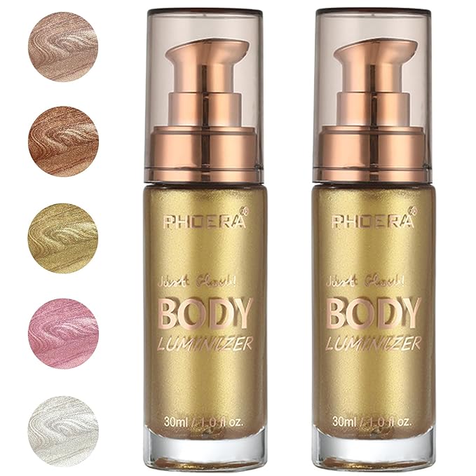 PHOERA Body Luminizer Highlighter, Waterproof Moisturizing and Glow
