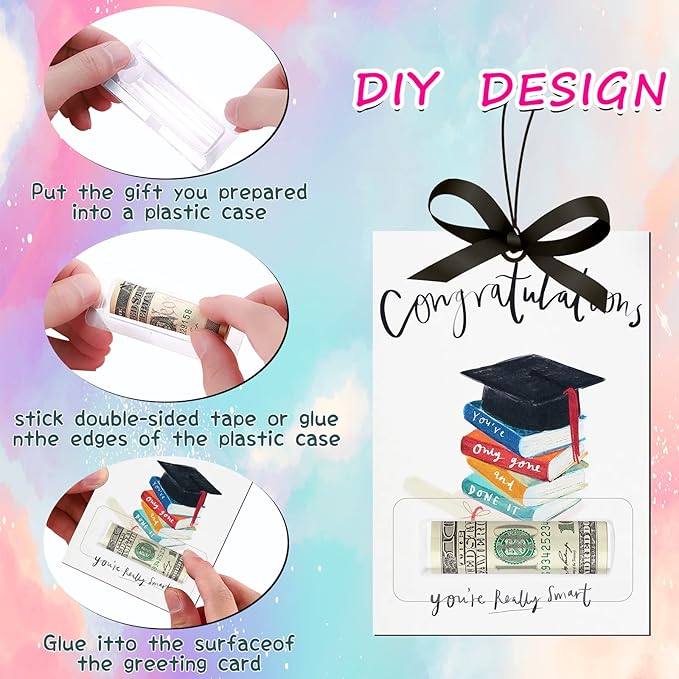 60 Pcs Lip Balm Pouches Plastic Money HolderClear Lipstick Holder Clear Plastic Domes for Gift Card DIY Crafts with Double Side Tape