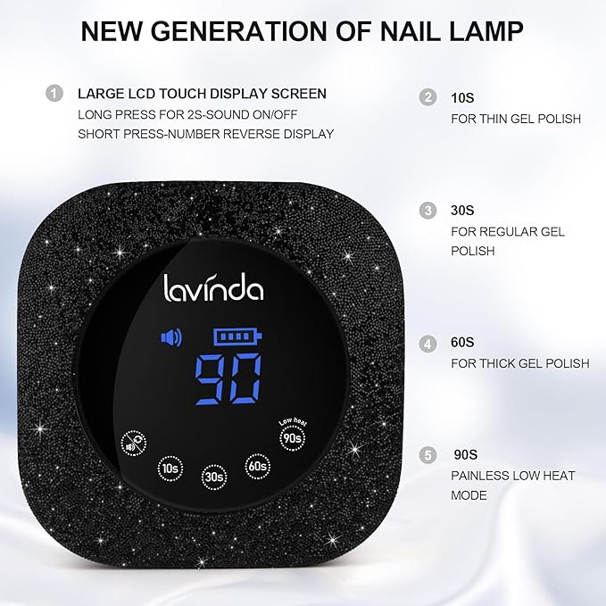 Lavinda 54w uv nail lamp,