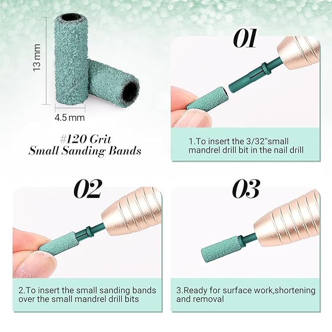 Melodysusie 50 pcs nail drill