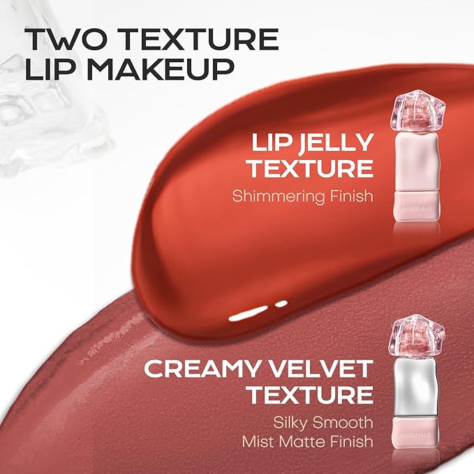 Mistine Makeup Velvet Lip Gloss Matte Lip Cream Liquid Lipstick Softening with Hyaluronic Acid Lip Tint, Non-Sticky Lightweight Lip Color V02 Pink Crush Limited Edition 0.1 fl oz